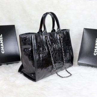 chanel glazed deauville tote bag