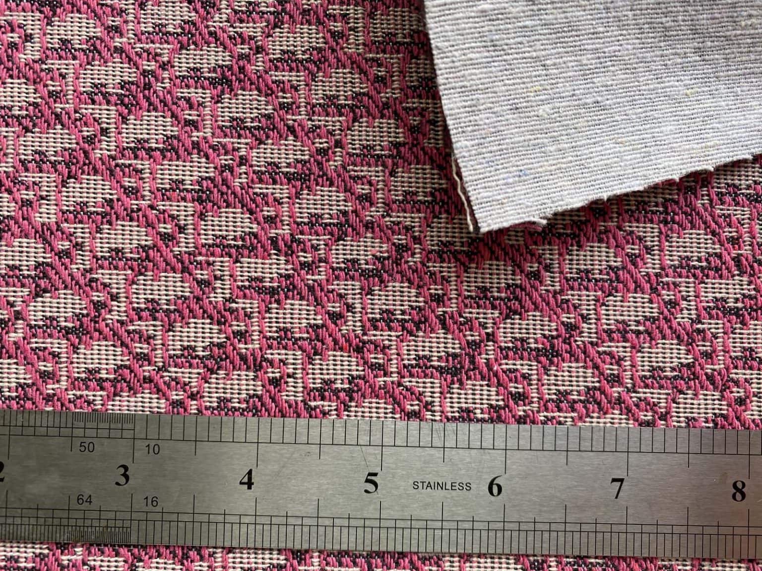 Pink Dior Fabric with little patterns For Sneaker Customizing, Shoes, Bags