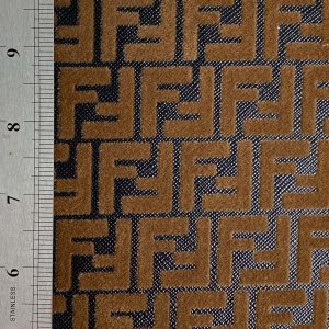 Brown Fendi Vinyl Fabric