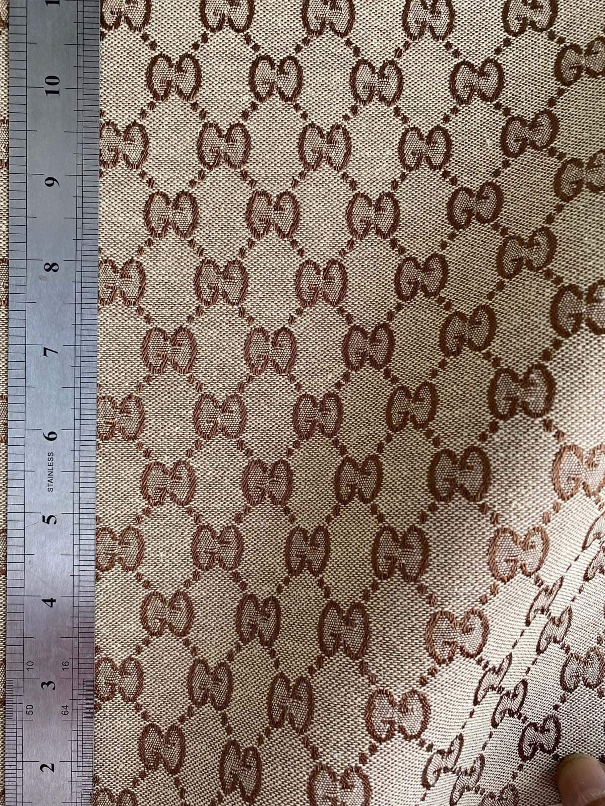 Gucci Canvas Fabric BROWN | Gucci Jacquard Fabric for sale | wouwww