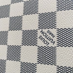 Damier Azur Leather Fabric