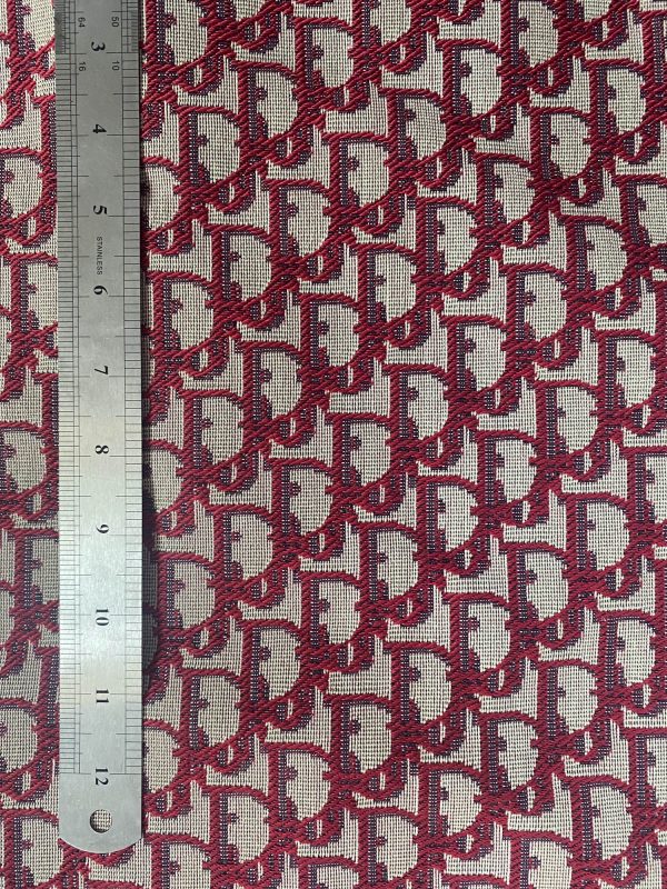 Red Dior Fabric For Sale