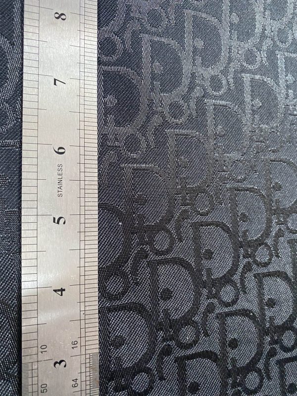 Christian Dior Canvas Fabric Black