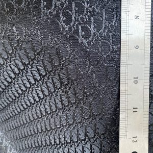 Black Christian Dior Fabric