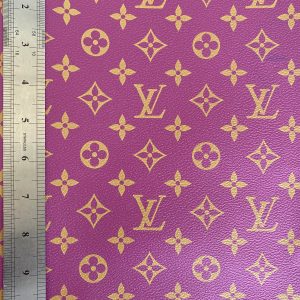 LV Leather Fabric purple for sale