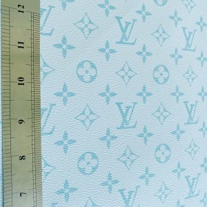 LV Leather Fabric By The Yard GREEN