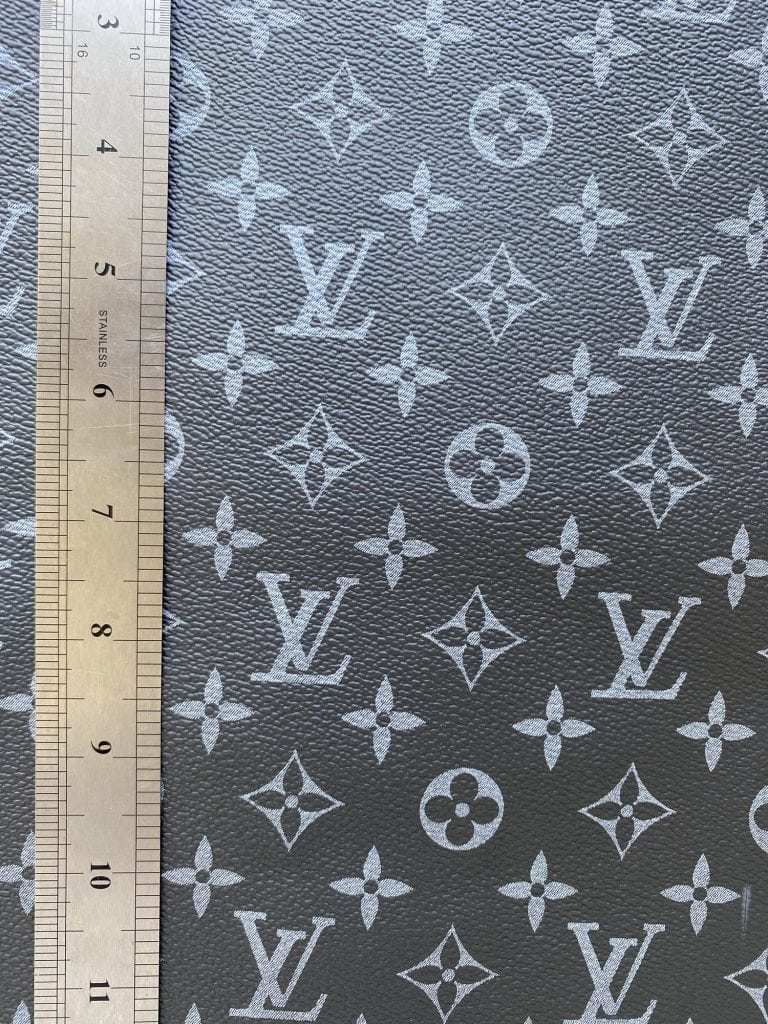 Louis Vuitton Leather Gray | Lv Leather Fabric By The Yard Gray For Sale