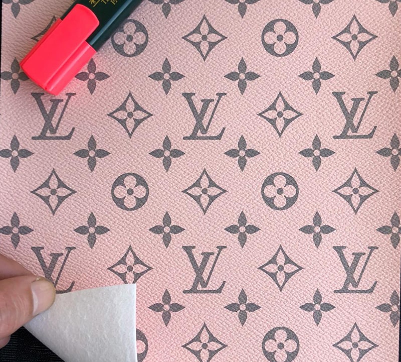 Pink Louis Vuitton Leather Fabric Lv Leather Material Pink Fast