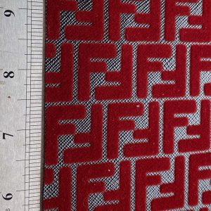 Fendi vinyl fabric with velvet Letters