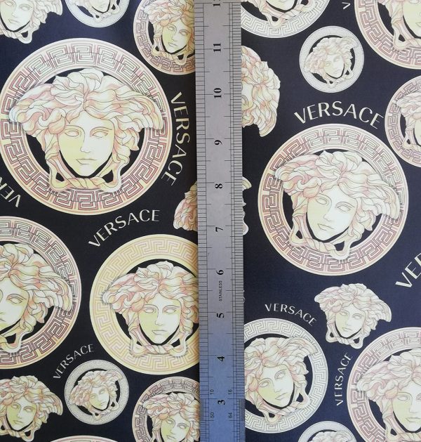 Versace Medusa Vinyl Fabric