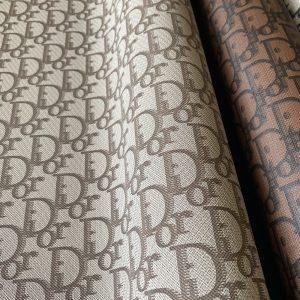 christian dior fabric leather fabric brown | dior brown leather material | dior material for sale by the yard | dior leather material for sale