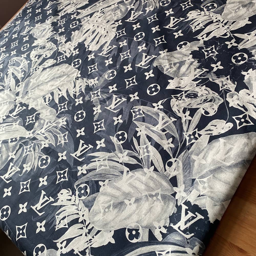 Louis Vuitton Poplin Fabric with leaf pattern