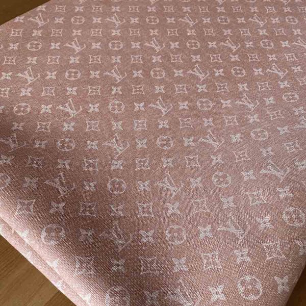 pink Lv vinyl fabric like denim/jeans