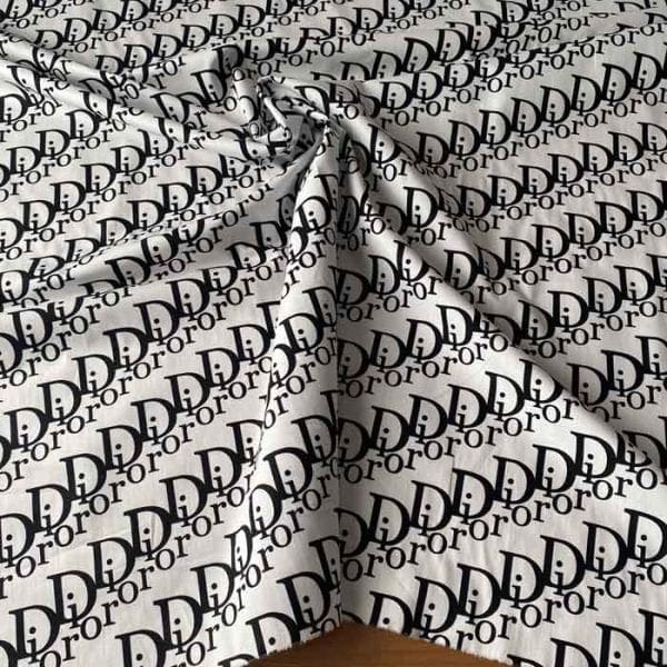 dior cotton white fabric