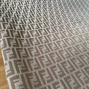 light brown fendi jacquard fabric by the yard