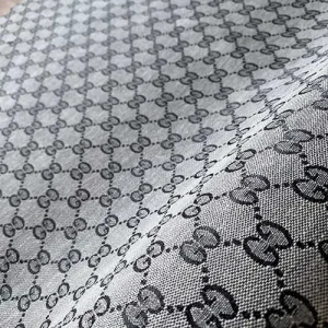 grey gucci jacquard fabric for bags, sneakers and upholstery