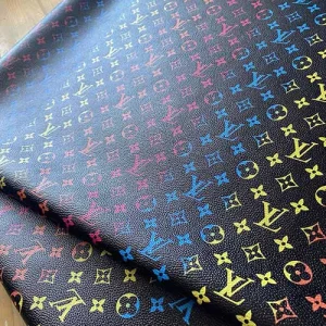 black louis vuitton which has transisting colored pattern