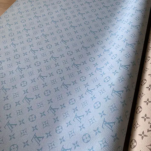 Louis Vuitton Faux Leather Fabric By The Yard Mint Green patterns