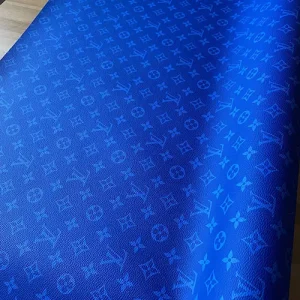 leather louis vuitton blue fabric with light blue monogram canvas pattern