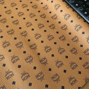 brown mcm leather fabric by the yard