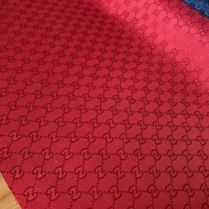 red gucci fabric jacquard by the yard