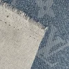 LO07 Blue Denim Fabric with bigger pattern - Image 3