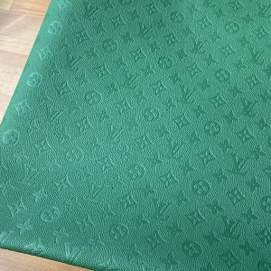 Lv Green Empreinte leather fabric for sale!